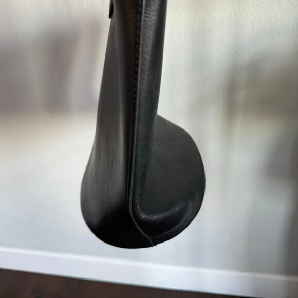 Abercrombie & Fitch Black Vegan Leather Tote Bag NWT - Picture 8 of 12